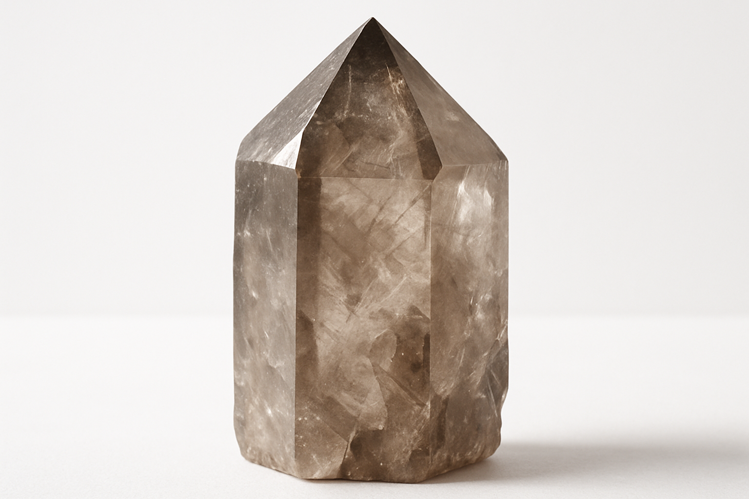 smokey quartz point large 