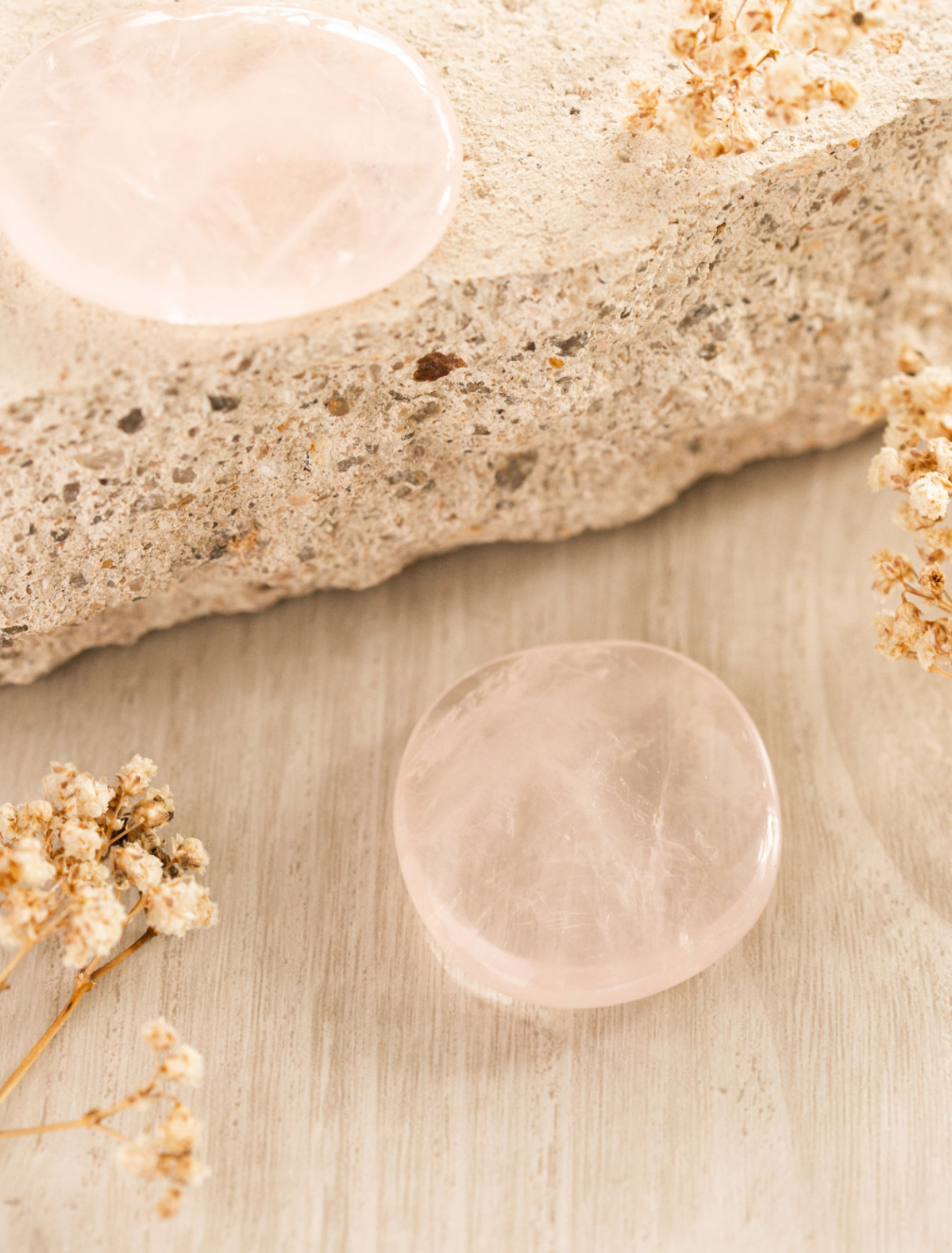 Rose Quartz Meditation Stones